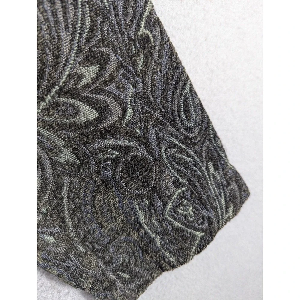 Orvis Jacket Women's Size M Paisley Button‎ Front Long Sleeve Boho Deep Green